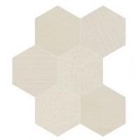 Плитка Italgraniti Sa01Esm White Esagona Mix 195x225x10