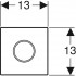 Панель сенсорного змиву для пісуара Geberit Sigma10 116.025.SN.1