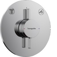 Зовнішня частина термостату на 2 споживачі Hansgrohe Duoturn S 75418000