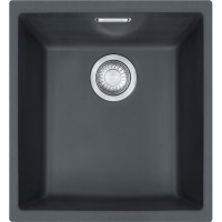 Кухонна мийка FRANKE SIRIUS SID 110-34, під стільницю, чорна (144.0649.548) 370х435 мм.