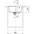 Кухонна мийка FRANKE URBAN UBG 610-56 оборотна, бежева (114.0701.789) 560х500 мм.