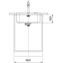 Кухонна мийка FRANKE SMART SRX 110-50, монтаж під стільницю (122.0703.300) 541х441 мм.