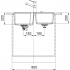 Кухонна мийка FRANKE URBAN UBG 620-78 оборотна, онікс (114.0701.790) 780х500 мм.