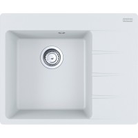 Кухонна мийка FRANKE CENTRO CNG 611-62 TL біла, крило праворуч (114.0630.457) 620х500 мм.
