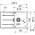 Кухонна мийка FRANKE CENTRO CNG 611-78 мигдаль, оборотна (114.0701.813) 780х500 мм.