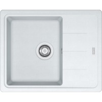 Кухонна мийка FRANKE BASIS BFG 611-62 оборотна, біла (114.0272.599) 620х500 мм.