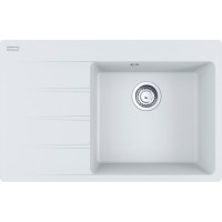 Кухонна мийка FRANKE CENTRO CNG 611-78 TL біла, крило ліворуч (114.0630.465) 780х500 мм.