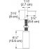 Дозатор мийних засобів FRANKE ATLAS, індустріальний чорний, 350 мл (112.0625.484)
