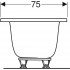 Ванна прямокутна Geberit Tawa 554.123.01.1 (170x75 см.)