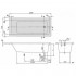Villeroy & Boch Targa Plus uBA171NES2V-01 Ванна прямокутна 170х75 см.