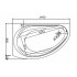 Ванна асиметрична Kolo Supero 5533000 (145x85 см.) права