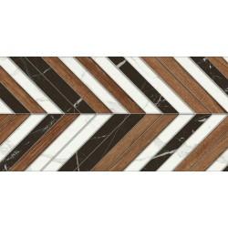 Плитка Allore Group Marquina Mix W\DEC P NR Satin 610x310