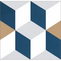 Almera Ceramica Patrimony 200 Cube Bleu 200X200