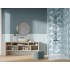 Плитка Ceramika Color Spettacolo Decoro Foliage Azzurro Rett (SCP010) 900x300