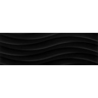 Плитка Ceramika Color Ccr36-1 Onda Black Rect. 250X750