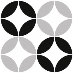 Плитка Geotiles Bora Black 223X223