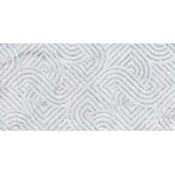 Плитка Golden Tile OM2151 Onyx Mood Сірий Flowers 600x300