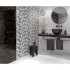 Декор Golden Tile Nero E Bianco Leaf NBС161 600x300