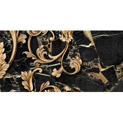 Декор Golden Tile 9АС341 Saint Laurent Чорний 300x600
