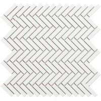 Мозаїка Intermatex Chevron White Gloss 283X277