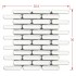 Мозаїка Intermatex Dublin White Gloss 306x300