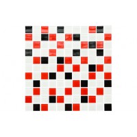 Мозаїка Kotto Ceramica Gm 4007 C3 Black/Red M/White 300x300