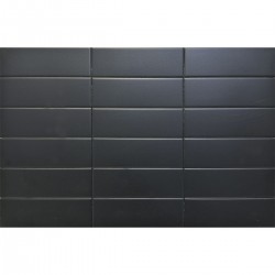 Плитка Mayolica Velvet Black Mate 150x50x8