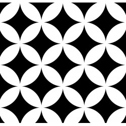 Плитка Mayolica District Circles Black