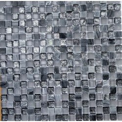 Мозаїка Mozaico De Lux T-Mos Df02+G04+Marble (L)