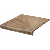 Сходинка пряма з капіносом Paradyz Mattone Pietra Ochra Kapinos Stopnica Prosta 330x300