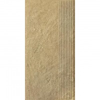 Сходинка пряма Paradyz Ceramika Eremite Beige Stopnica Prosta Struktura Mat 600x300