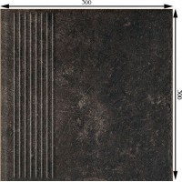 Сходинка пряма Paradyz Fondi brown stopnica prosta 300x300