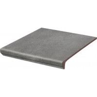 Сходинка пряма з капіносом Paradyz Mattone Sabbia Grafit Kapinos Stopnica Prosta 330x300