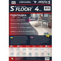 Підложка S'FLOOR 1200x500x4 мм. (6 кв.м)