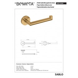 Тримач туалетного паперу Bemeta Sablo 160212030