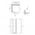 Душова кабіна Qtap Capricorn BLA1099SC6 90x90 см, скло Clear 6 мм, покриття CalcLess без піддона