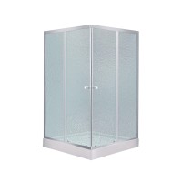 Набір Lidz душова кабіна Wawel SC90x90.SAT.LOW.FR, скло Frost 4 мм + піддон Mazur