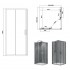 Devit FEN2140B ART 2.0 Кабіна душова 900*900 без скло прозоре