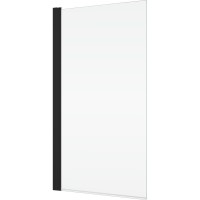 Ronal SOEB107500607 BlackLine SOLINO Одностворкова шторка для ванни, скло прозоре, проф.чорний мат