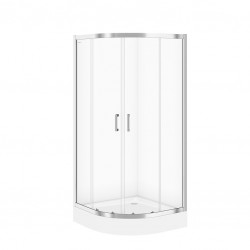 Душова кабіна нaпівкругла Cersanit Basic 90x90x185 прозоре скло