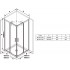 Душова кабіна Ravak Blix Slim X1LM70300Z1 BLSRV2-90 Transparent Black