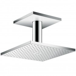 Верхній душ AXOR Showersolutions 240х240 2jet держатель зі стелі, хром (35312000)