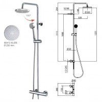 Bossini L10172 030 ELIOS Душова система з термастатом