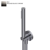Ручний душ Ritmonio з гнучким шлангом L=150см та тримачем, Brushed Black Chrome (72J021BLX)