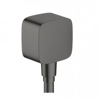 Шлангове під'єднання Hansgrohe FixFit E зі зворотним клапаном, Brushed Black Chrome (26457340)
