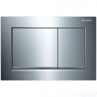 Кнопка змиву Geberit Omega30, хром глянець/матовий хром (115.080.KH.1)