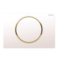 Кнопка змиву Geberit Sigma10, білий/золото (115.758.KK.5)