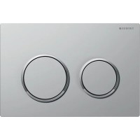 Змивна клавіша Geberit Omega20 для подвійного змиву: матовий хром, фарбований, (115.085.JQ.1)