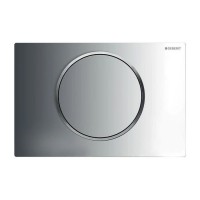 Кнопка змиву одинарна Geberit Sigma 10, хром / хром матовий (115.758.KH.5)