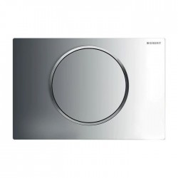 Кнопка змиву одинарна Geberit Sigma 10, хром / хром матовий (115.758.KH.5)